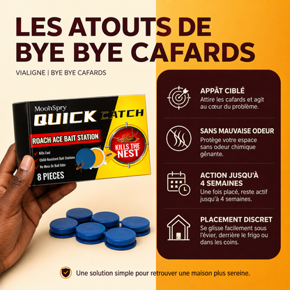 Bye Bye Cafards™ : Votre maison mérite enfin la paix